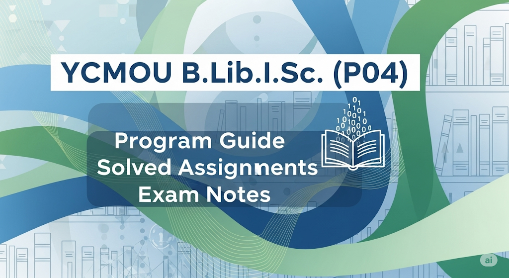 YCMOU B.Lib.I.Sc. (P04) Guide Home Assignment Answers