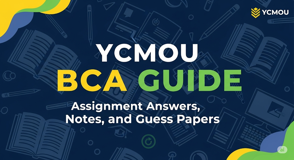YCMOU BCA Guide: Assignment Answers, Notes, and Guess Papers